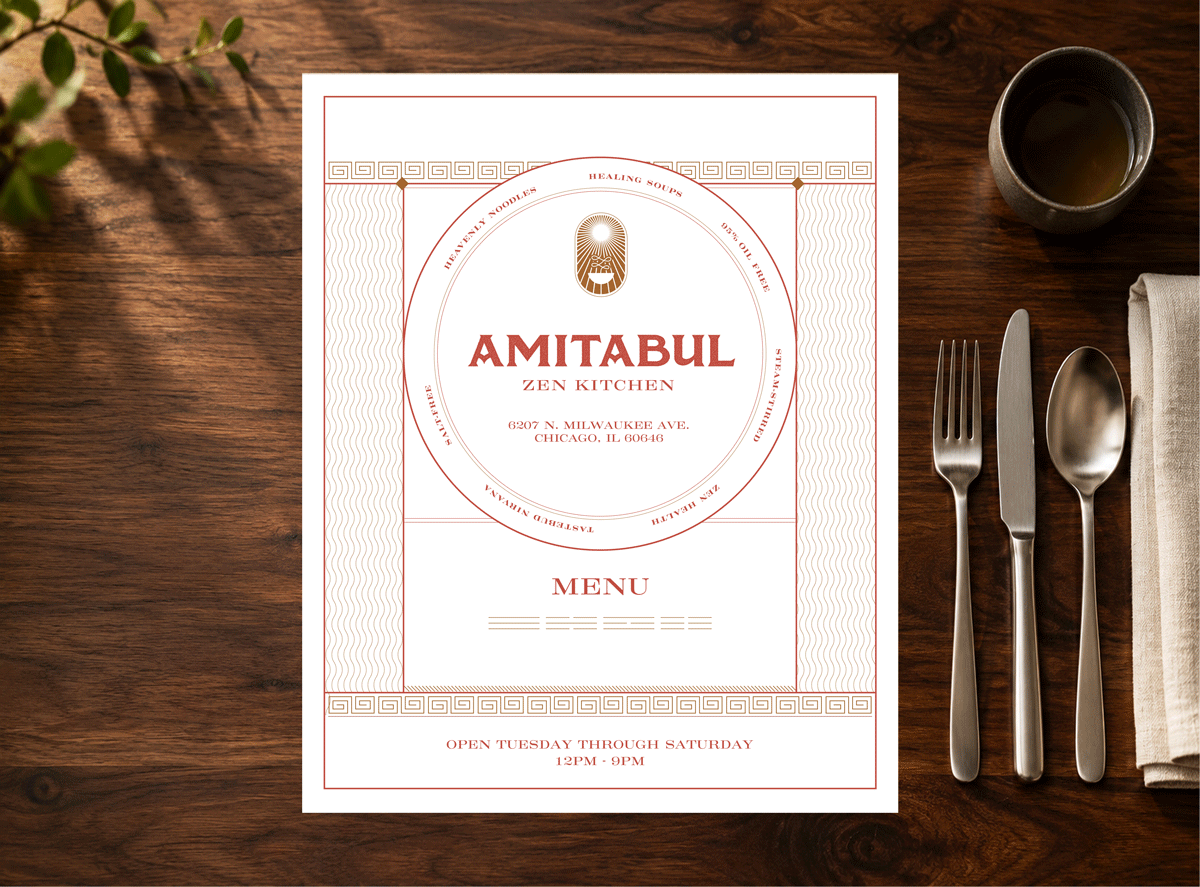 Menu cover redesign