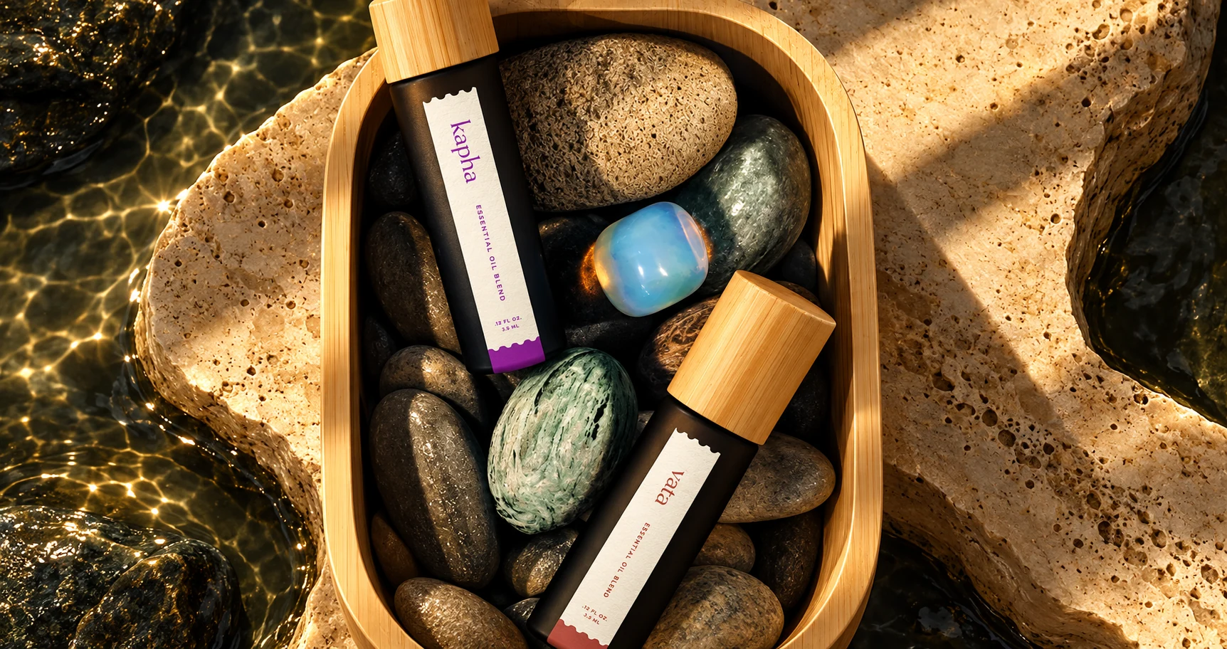 Vata and Kapha essential oil roll-ons